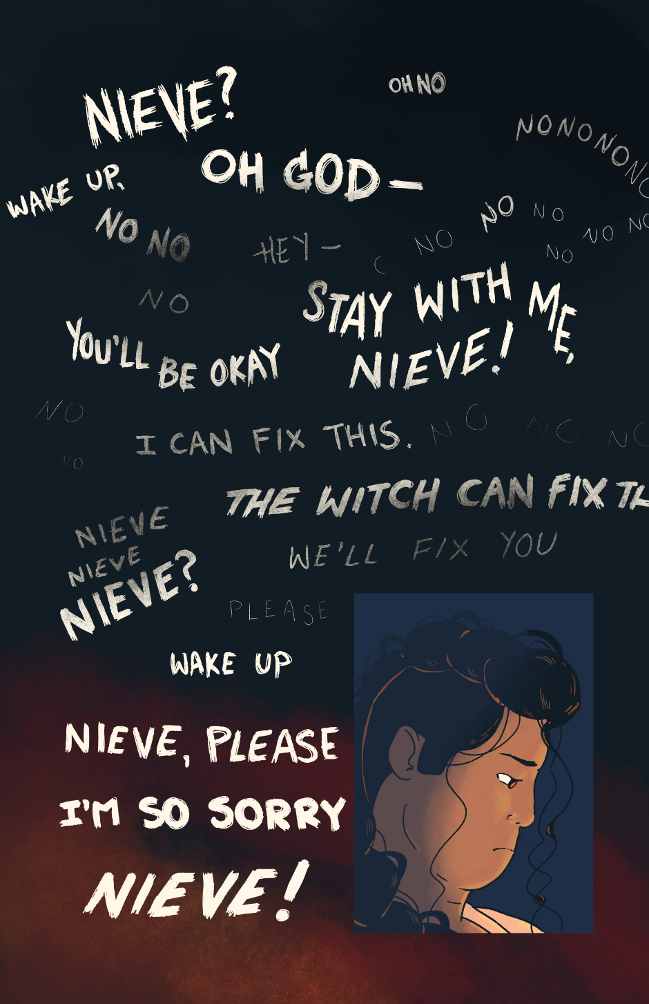 Shep looks into the fire, haunted by the echoes of her grief and guilt.